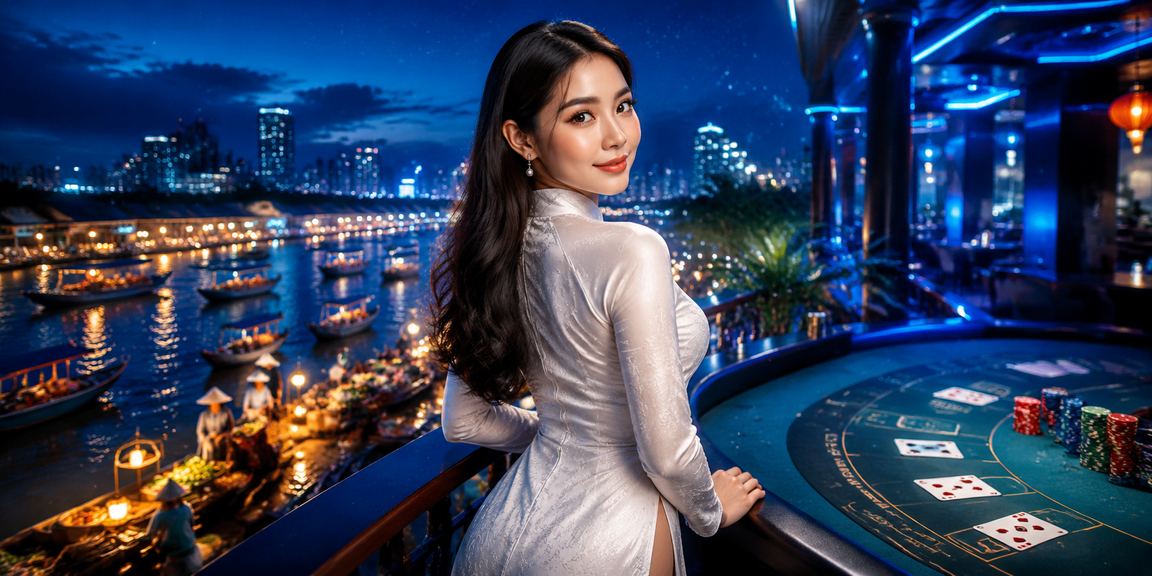 Một trò chơi baccarat với người chơi mặc áo dài ở Cần Thơ